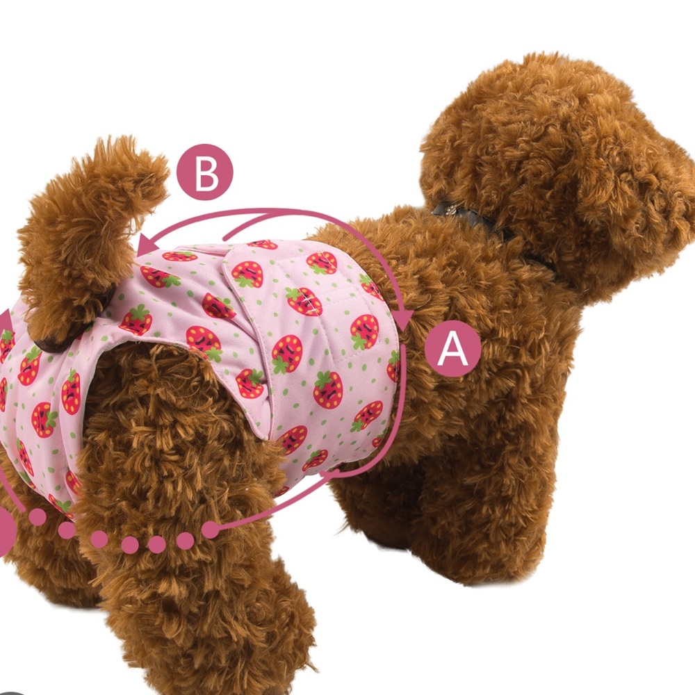 Cutebone Doggie Floral Diaper Set  NWT